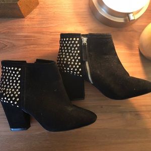 Steve Madden gold studded booties